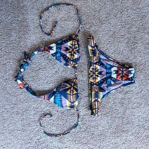 Tribe print bikini